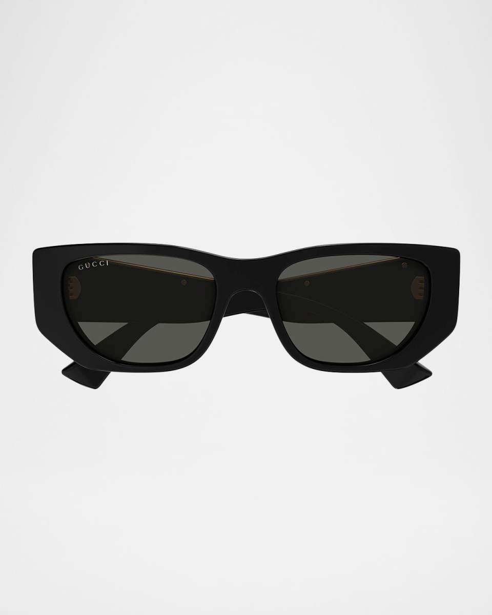Subtle Web 53mm Geometric Acetate Sunglasses